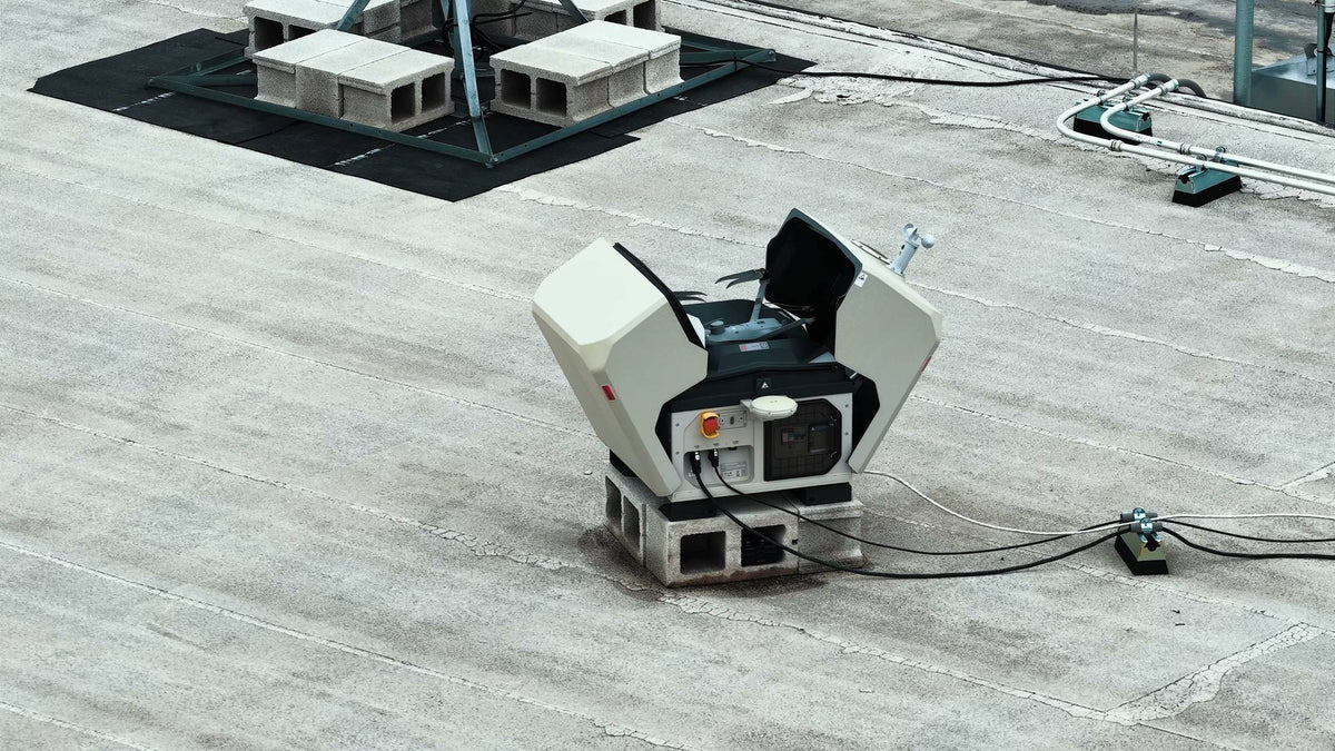 DJI Dock 3 on a rooftop