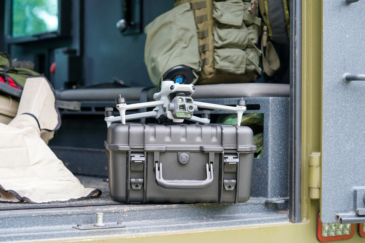 DJI Matrice 4T aircraft on its hard case